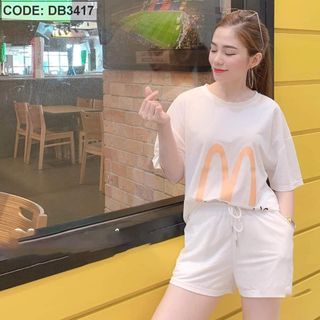 Đồ bộ nữ quần đùi Thun thái