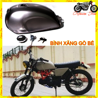 BÌNH XĂNG ĐỘ - BÌNH XĂNG MÓP BÉ Phôi mộc chưa sơn chuyên độ xe Cafe racer tracker Clasic