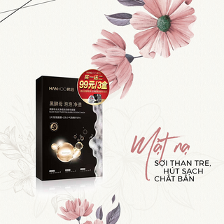 Hộp 5 mask mặt nạ sủi bọt Hanhoo - Thải độc cho da