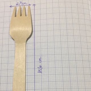 Nĩa gỗ 160mm dùng 1 lần