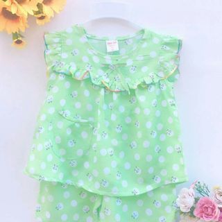 Đồ bộ tole lanh đùi lửng dài bé gái từ 10-30kg