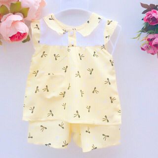 Đồ bộ tole lanh đùi lửng dài bé gái từ 10-30kg