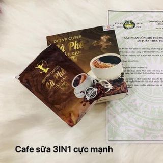 Cà phê giảm cân hòa tan DIET VIP 3in1 - Hộp 15 gói - Giảm 3 đến 5kg không mệt mỏi không tác dụng phụ - Công Ty Thao Duoc Vu