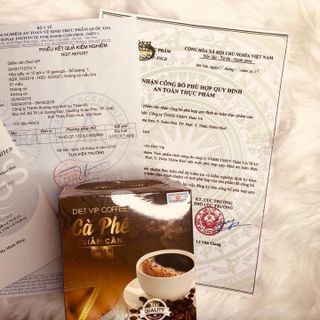 Cà phê giảm cân hòa tan DIET VIP 3in1 - Hộp 15 gói - Giảm 3 đến 5kg không mệt mỏi không tác dụng phụ - Công Ty Thao Duoc Vu