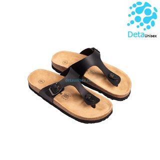 Dép đế trấu nữ kẹp ngón màu đen
