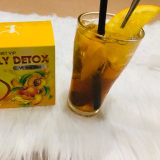 Trà đào Kelly Detox giảm cân cho chị em sau khi sinh cho con bú - Hộp 15 gói - Sản xuất công ty dược Thảo Vũ - Sản phẩm giảm cân Diet Vip