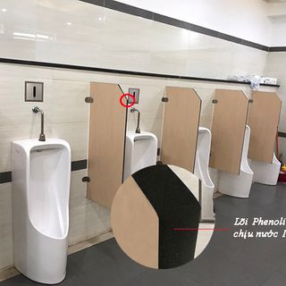 Vách ngăn vệ sinh compact hpl 12mm