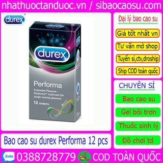 Bao cao su Durex Performa hộp 12c phân phối sỉ