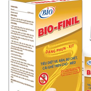 Thuốc xịt BIO-FINIL tiêu diệt ve bọ chét rận ghẻ trên da chó mèo siêu hiệu quả-79203