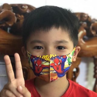 Khẩu trang trẻ em 3D chất liệu hàn quốc từ 3 đến 10 tuổi