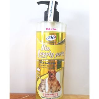 Sữa tắm bio lovely giúp dưỡng lông siêu mượt khử mùi hôi cho chó mèo - 79305