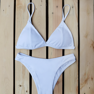 Đồ bơi Bikini tam giác màu trắng