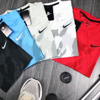 Quần áo thể thao - NIKE camo thun dệt kim xịn - co giãn 4 chiều