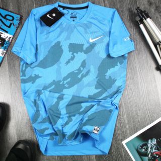 Quần áo thể thao - NIKE camo thun dệt kim xịn - co giãn 4 chiều