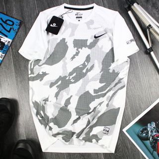 Quần áo thể thao - NIKE camo thun dệt kim xịn - co giãn 4 chiều