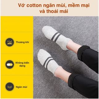 Vớ cotton thấm mồ hôi chống hôi chân