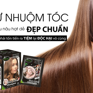 DẦU GỘI NHUỘM TÓC THẢO DƯỢC DEXE - MÀU NÂU HẠT DẺ