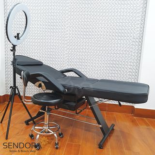Giường phun xăm ghế tiêm Filler – Màu Đen