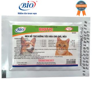 COMBO 10 GÓI MEN TIÊU HÓA HỖ TRỢ ĐƯỜNG TIÊU HÓA CHÓ MÈO BIOTIC-79206 giá sỉ