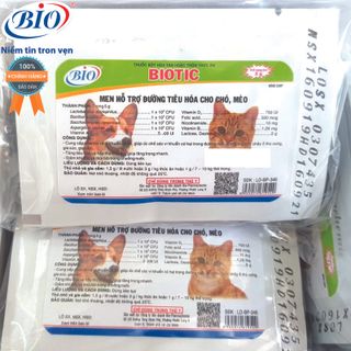 COMBO 10 GÓI MEN TIÊU HÓA HỖ TRỢ ĐƯỜNG TIÊU HÓA CHÓ MÈO BIOTIC-79206