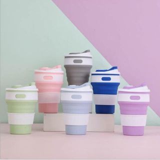 Cốc cà phê có thể gập lại 350ML Cốc bằng silicon