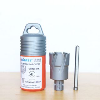 Mũi khoan ống inox bằng hợp kim hiệu Unifast TCT 41x35
