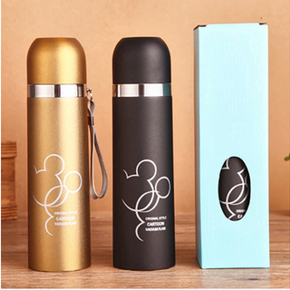 Bình Nước Inox Giữ Nhiệt 500ml Hình Chuột Mickey