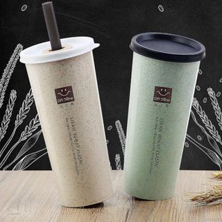 Bình nước lúa mạch Dr Show 450ml kèm ống hút