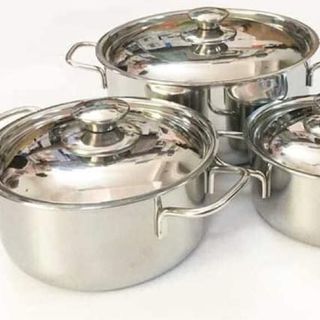 Bộ nồi inox 3 cái