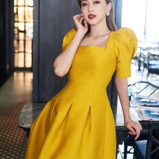ĐẦM XÒE CỔ VUÔNG TAY LỞ MS 2413