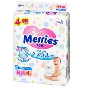 Tã bỉm Merries Nhật nội địa cộng miếng có CO