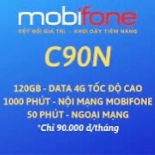 Sim Siêu Data C90N mobifone giá sỉ