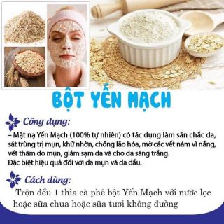 GIÁ HỦY DIỆT Bột Yến Mạch Hàng Handmade