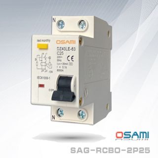 Cầu dao tự động Aptomat chống giật OSAMI 25A giá sỉ