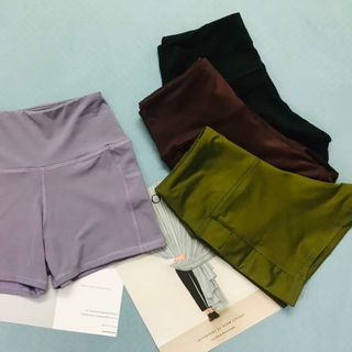 Quần tập đùi lưng cao có túi