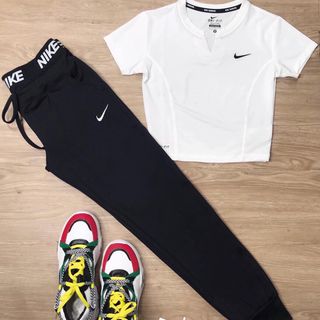 Áo tập croptop N cổ V