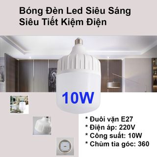 Đèn LED BLB Siêu Sáng - Công suất 10W