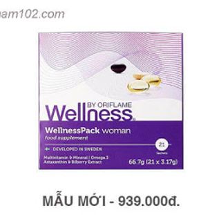 Thực phẩm dinh dưỡng WellnessPack men dành cho nữ – 29696 Oriflam