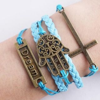 Vòng tay nhiều tầng 12k vòng da