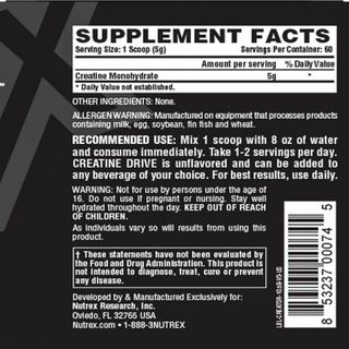 Creatine Drive - Tăng sức bền sức mạnh