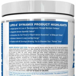 Lipo-6 Dynamix Pre-workout Tăng Sức Mạnh Kiêm Đốt Mỡ