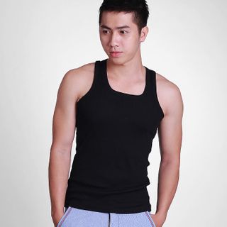 Áo ba lỗ cổ vuông Áo ba lỗ style hà Quốc
