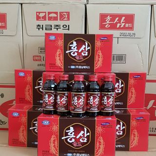 Nước hồng sâm Hàn quốc hộp 10 chai x 100ml giá sỉ