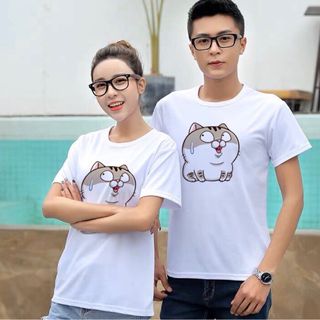 ÁO THUN NAM NỮ IN HÌNH MÈO AMI