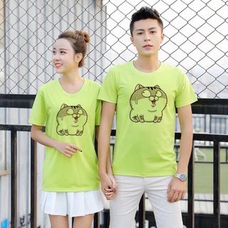 ÁO THUN NAM NỮ IN HÌNH MÈO AMI