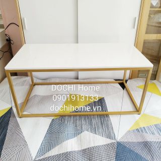 Bàn sofa hình chữ nhật mặt Đá DOCHI Home