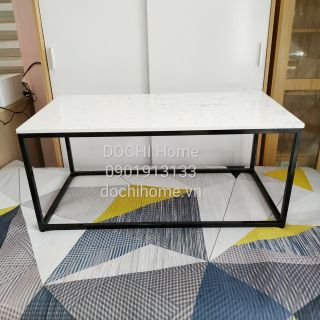 Bàn sofa hình chữ nhật mặt Đá DOCHI Home