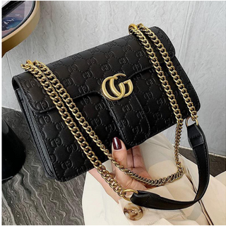 Túi đeo chéo họa tiết GD in chìm size 25cm
