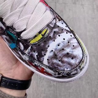 giày sneaker hoa cúc GD tróc sơn