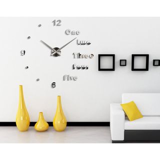 Đồng hồ chữ số dán tường nghệ thuật - khổ lớn 1 mét-lắp chỉ 10 phút